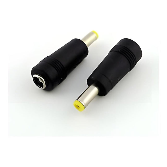 Lucktech 4.0x1.7mm Male Yellow to 5.5x2.1mm Female Black DC Adaptor NET-DC4017-G