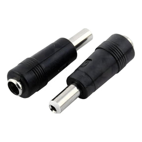 Lucktech 5.5x2.5mm Male White to 5.5x2.1mm Female Black DC Adaptor NET-DC5525-C