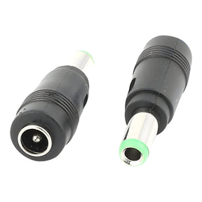 Lucktech 6.3x3.0mm Male Green to 5.5x2.1mm Female Black DC Adaptor NET-DC6330-B