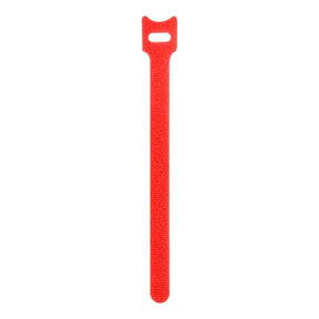 LinkQnet 12x200mm Hook and Loop Wrap Strap Red 100-pack