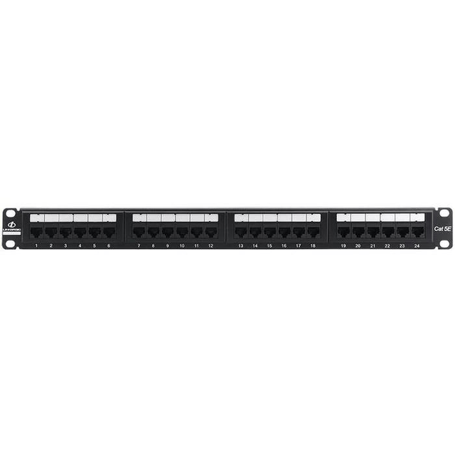 LinkQnet Cat5 24-port Unshielded Patch Panel No Cable Management NET-PATCH5-24P-LQ