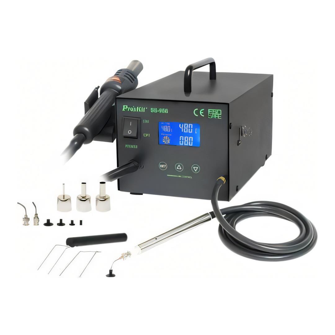 Pro'sKit 600W Smart Rework Soldering Station with Vacuum Pickup NET-SS-956B