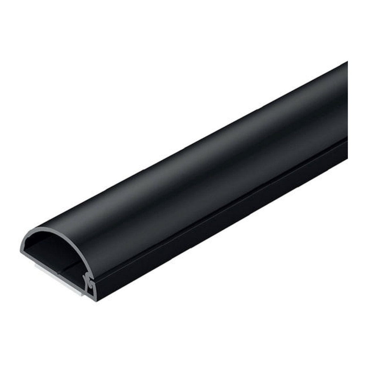 D-Line 20x10mm Half Moon Trunking 2m Black D22010BSA