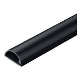 D-Line 20x10mm Half Moon Trunking 2m Black D22010BSA
