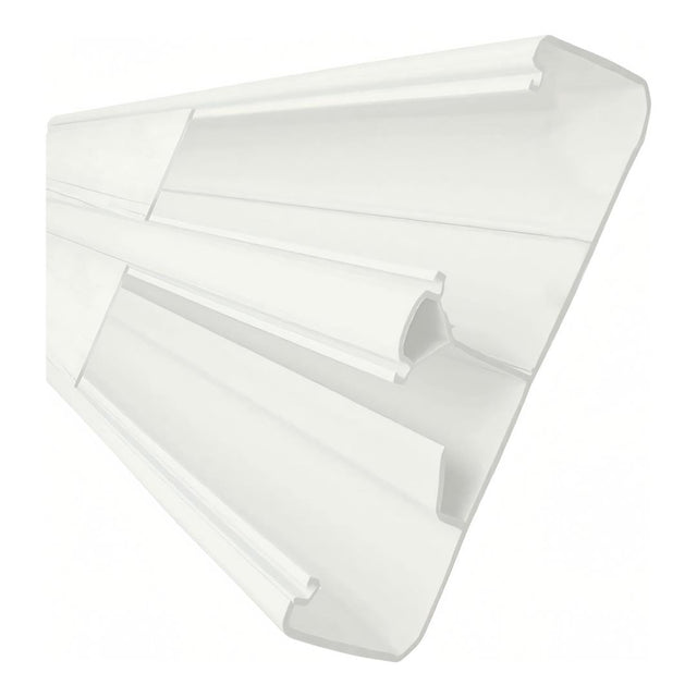 Decorduct 165x55x2.5m 3 Comp 2 Cover- White NET-TRUNK-DDT20WH