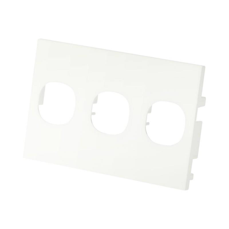 Decorduct Thynk 75mm x 50mm 3x Module Blank White NET-TRUNK-SKT003