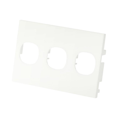 Decorduct Thynk 75mm x 50mm 3x Module Blank White NET-TRUNK-SKT003