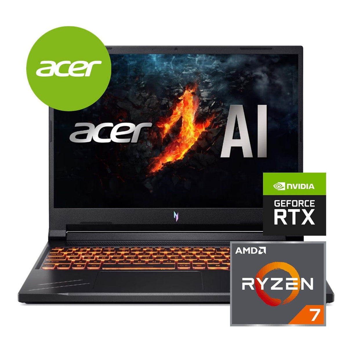 Acer Nitro V16 16-inch WUXGA AI Laptop - AMD Ryzen 7 260 1TB SSD 16GB RAM RTX 5050 Win 11 Home