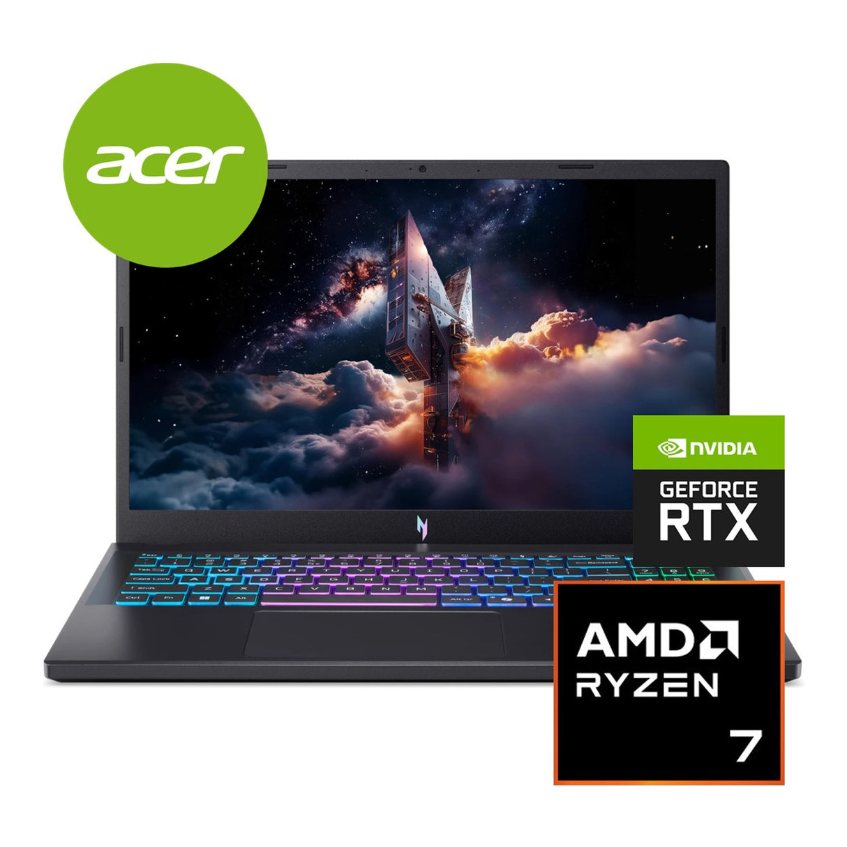 Acer Nitro V15 15.6-inch FHD Laptop - AMD Ryzen 7 170 512GB SSD 16GB RAM RTX 5060 Win 11 Home