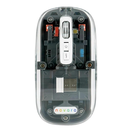 Novaro Rechargeable Wireless Mouse Transparent NOVKBM001CLEAR