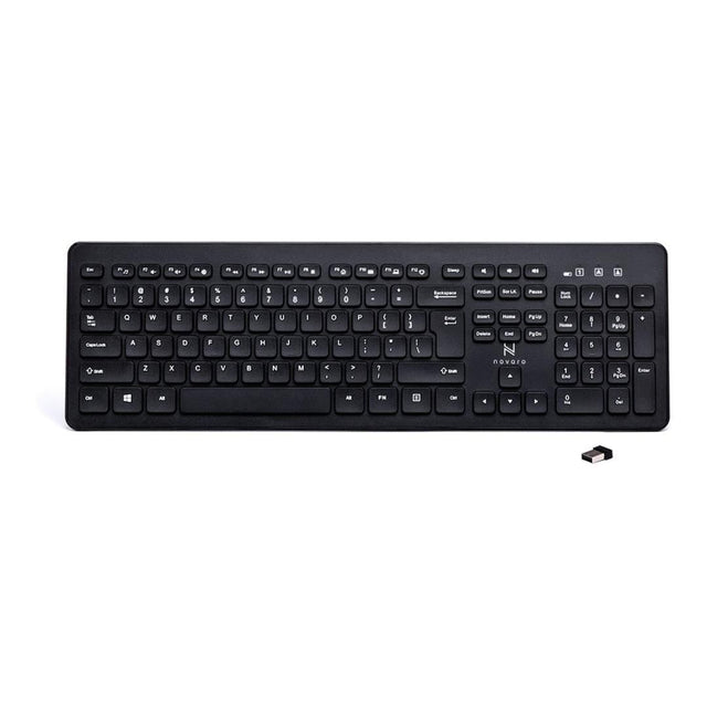 Novaro Rechargeable Wireless Keyboard Black NOVKBM002FOLD