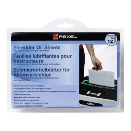 Novaro NOVOIL001 A5 Oiled Shredder Lubricant Sachets - 12-pack