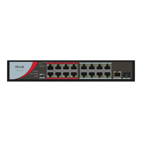 Hikvision HiLook NS-0318P-130(B) 16-port Fast Ethernet Unmanaged POE Switch