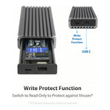 Vantec M.2 NVMe SSD to USB-C 3.2 Gen 2x1 Enclosure NST-205C3-SG