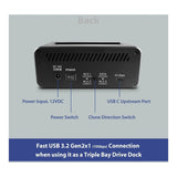 Vantec NexStar JX USB 3.2 Gen 2x1 Triple Bay M.2 NVMe & SATA III Clone Dock NST-DM12C31