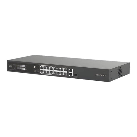 Uniview 16-port 100 Mb/s PoE+ Compliant Unmanaged Switch NSW2020-16T1GT1GC-POE-IN