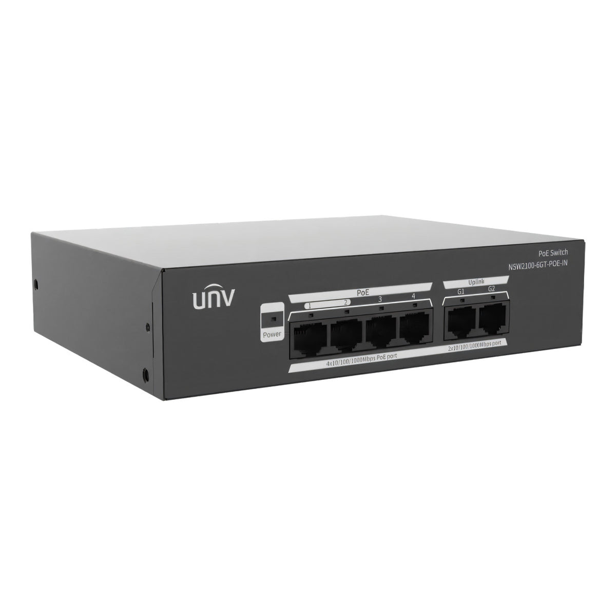 Uniview UNV 4-Port Gigabit Ethernet PoE Switch NSW2100-6GT-POE-IN