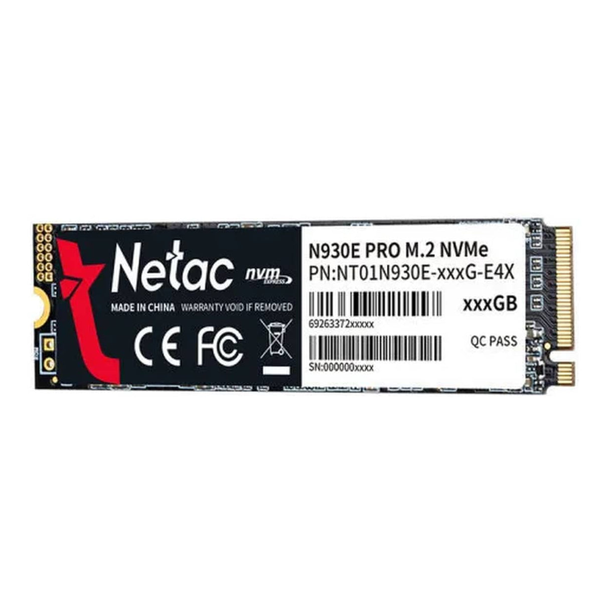 Netac N930E PRO M.2 512GB PCIe 3.0 NVMe Internal SSD NT01N930E-512G-E4X