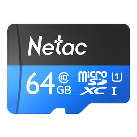 Netac P500 64GB U1 C1 MicroSDXC Memory Card NT02P500STN-064G-R