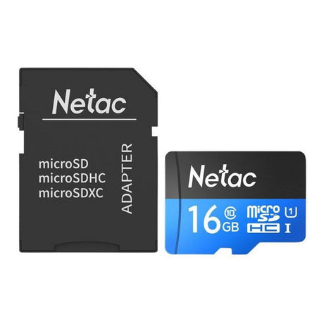 Netac P500 16GB MicroSD Memory Card with Adapter NT02P500STN-16GB