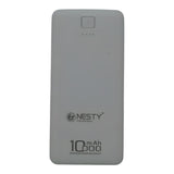 Nesty 10 000mAh Multi Functional USB Power Bank White NTGRPBP2