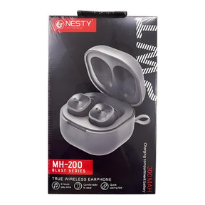 Nesty Blast Series MH 200 True Bluetooth Wireless Earphones Grey NTMH200GRY