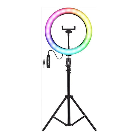 Nesty 10-inch Multipurpose USB Powered RGB LED Selfie Ring NTNRL44