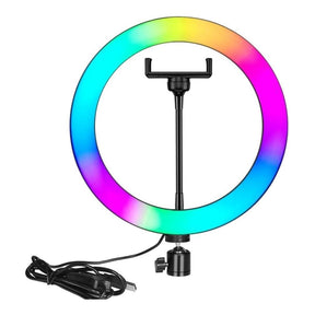 Nesty 12-inch Multipurpose USB Powered RGB LED Selfie Ring NTNRL66