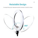 Nesty 18-inch Multipurpose Electric Powered RGB LED Selfie Ring NTNRL88