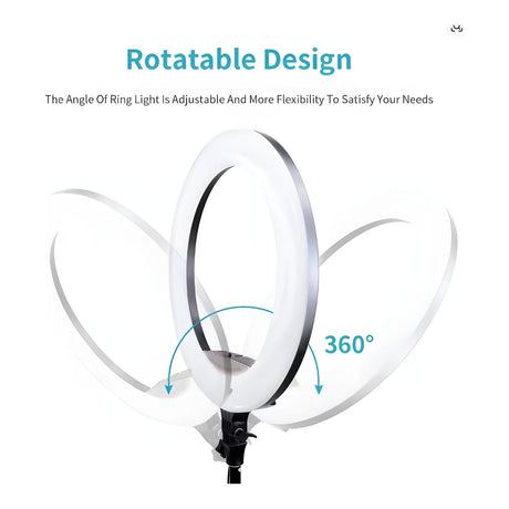 Nesty 18-inch Multipurpose Electric Powered RGB LED Selfie Ring NTNRL88
