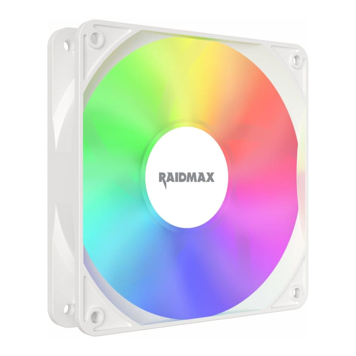 Raidmax NVX120FWDC4 120mm 3pin ARGB Fan 4-pack - White