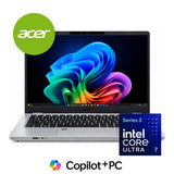 Acer TravelMate P2 14 TMP214-57 14-inch WUXGA AI Laptop - Intel Core Ultra 7 355 512GB SSD 16GB RAM Win 11 Pro Silver