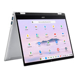 Acer Chromebook Plus Spin 514 CPE594-2N 14-inch WUXGA AI 2-in-1 Laptop - Kompanio Ultra 910 256GB UFS 12GB RAM ChromeOS Silver