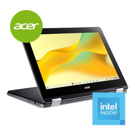 Acer Chromebook Spin 512 R856T 12-inch HD+ 2-in-1 Laptop - Intel N100 64GB eMMC 8GB RAM ChromeOS Black
