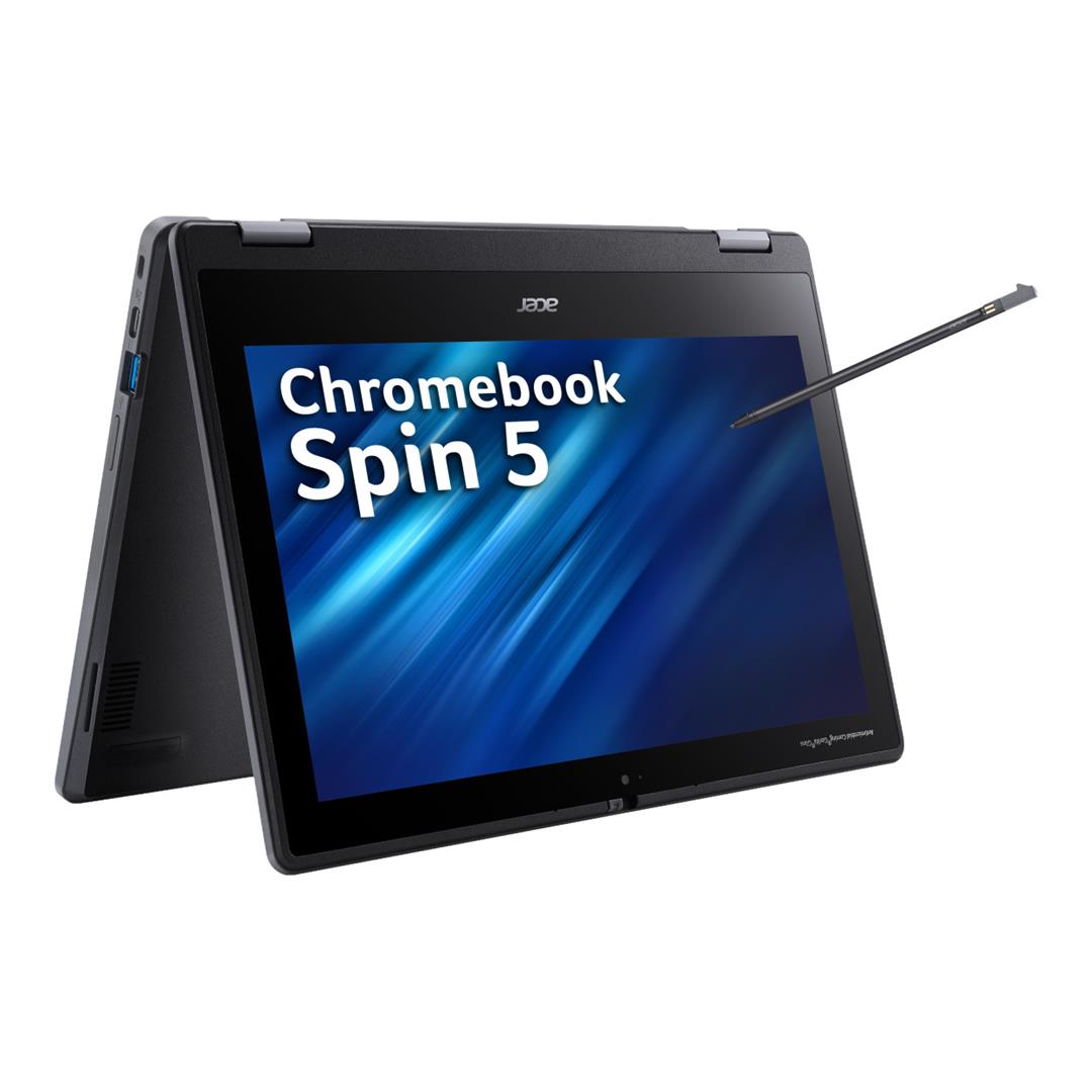 Acer Chromebook Spin 511 R756TN 11.6-inch HD 2-in-1 Laptop - Intel N100 32GB eMMC 4GB RAM ChromeOS Black