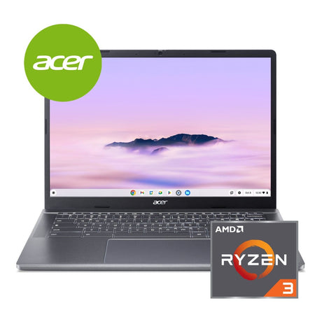 Acer Chromebook Plus 514 CBE574-1 14-inch WUXGA Laptop - AMD Ryzen 3 7320C 128GB SSD 8GB RAM ChromeOS