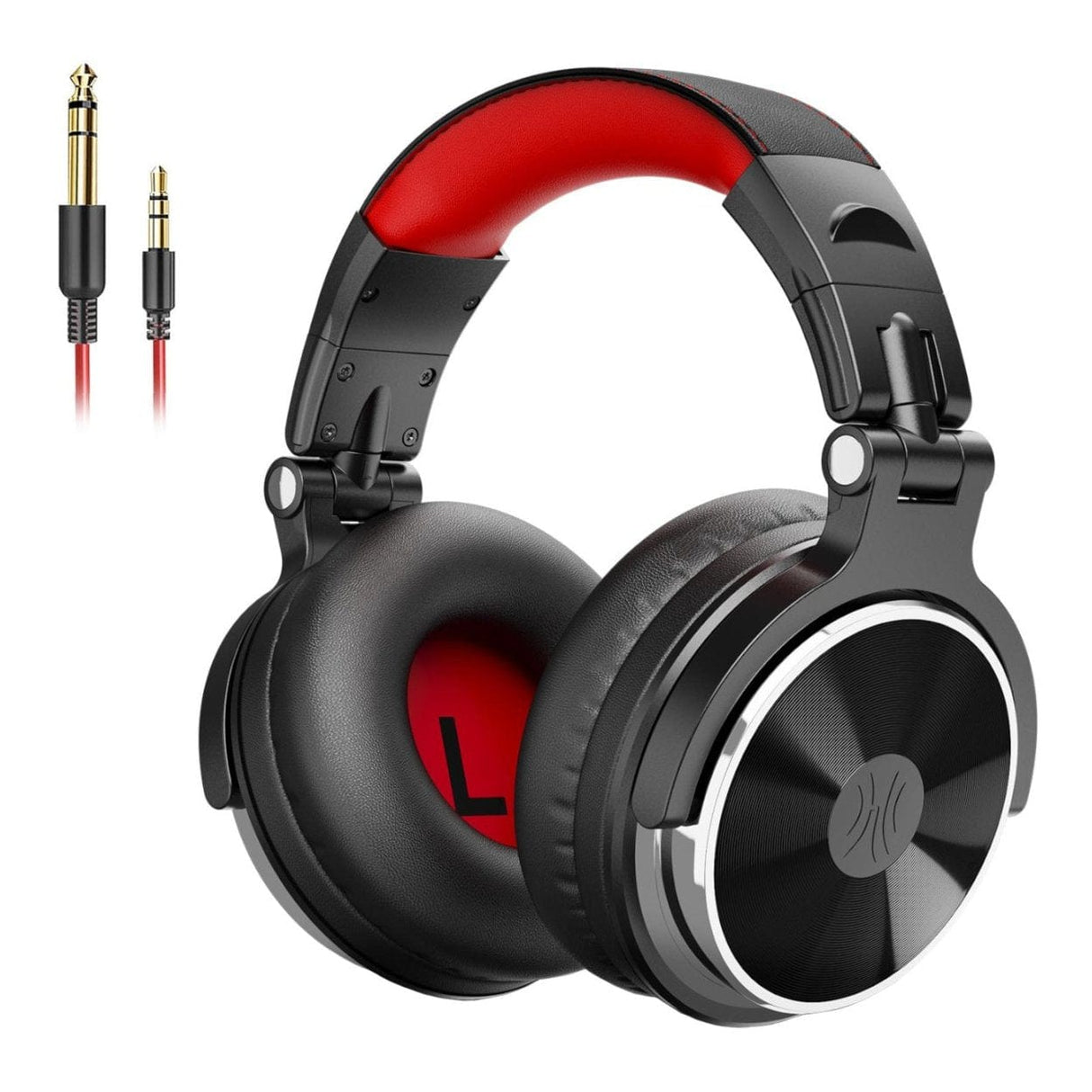 OneOdio Pro 10 Professional Wired Headphones Red Black
