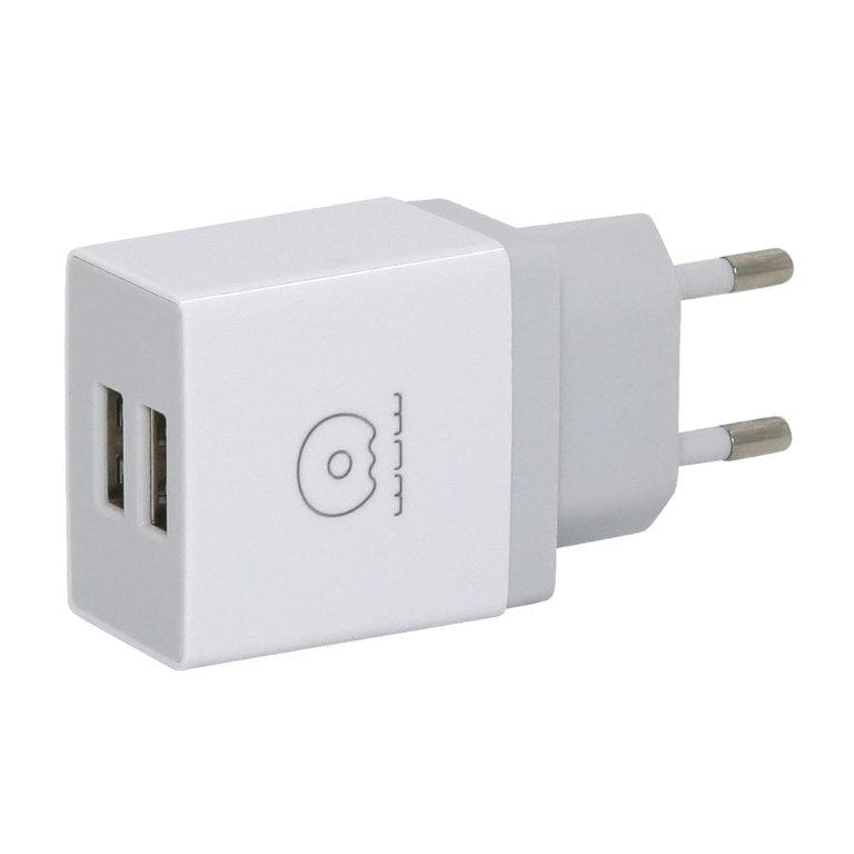 Geeko Dual USB Port Travel Charger WUW Adaptor with USB Cable ORG10MR77