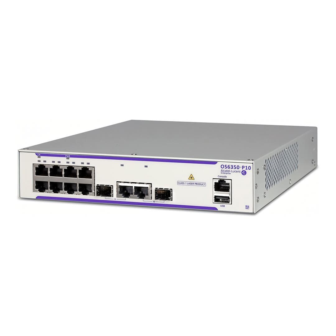 Alcatel-Lucent 10-port GbE 2x SFP Ports L2 Network Switch OS6360-P10-IN