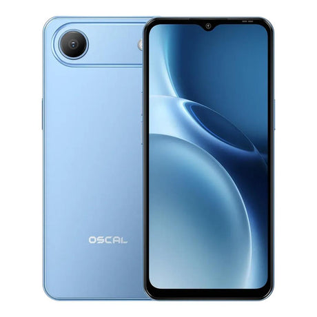 OSCAL Flat 3C 6.65-inch HD Smartphone - Quad-core T310 32GB ROM 4GB RAM LTE Wi-Fi Android 16 Blue