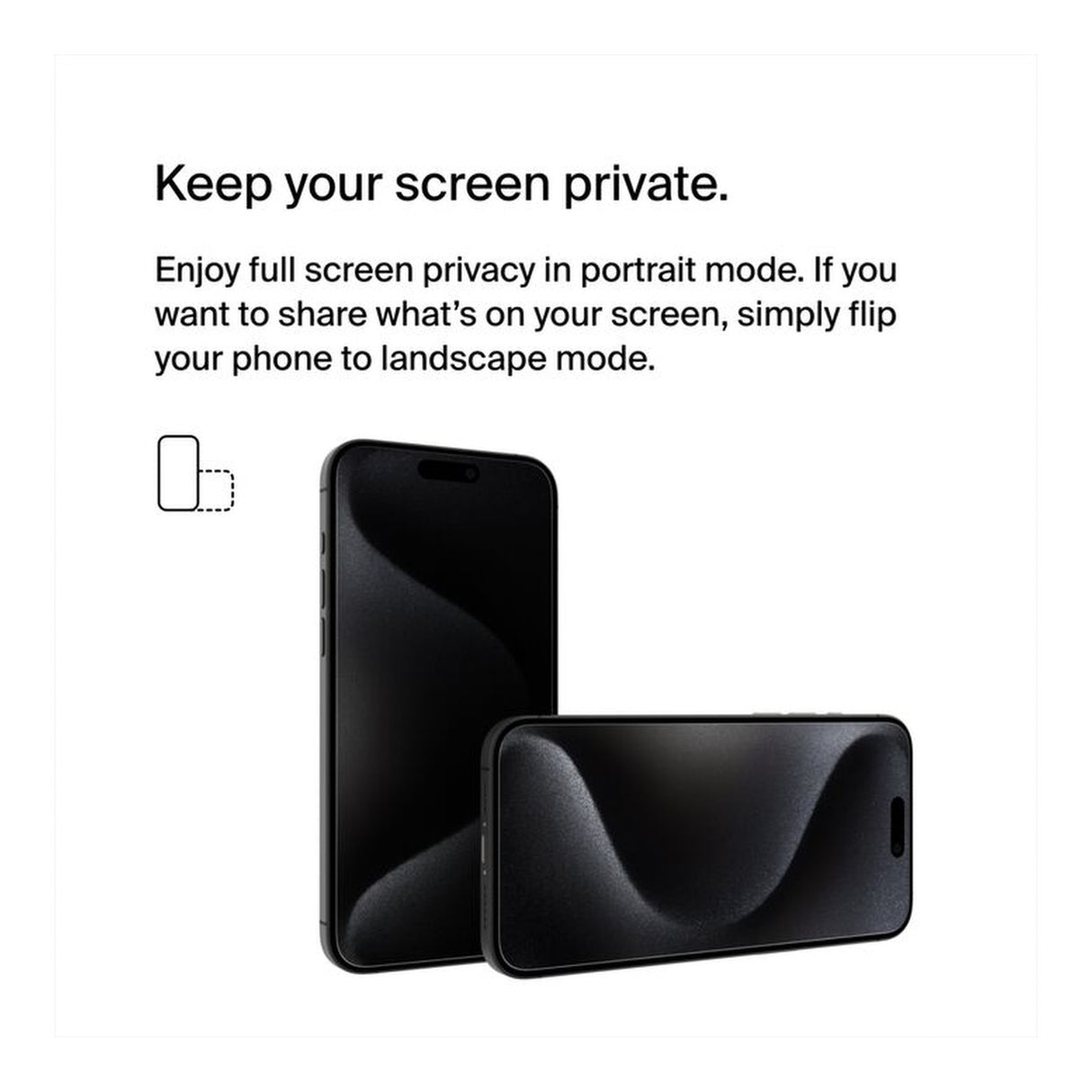 Belkin TemperedGlass Privacy Treated Screen Protector for iPhone 15 Pro Max OVA150ZZ