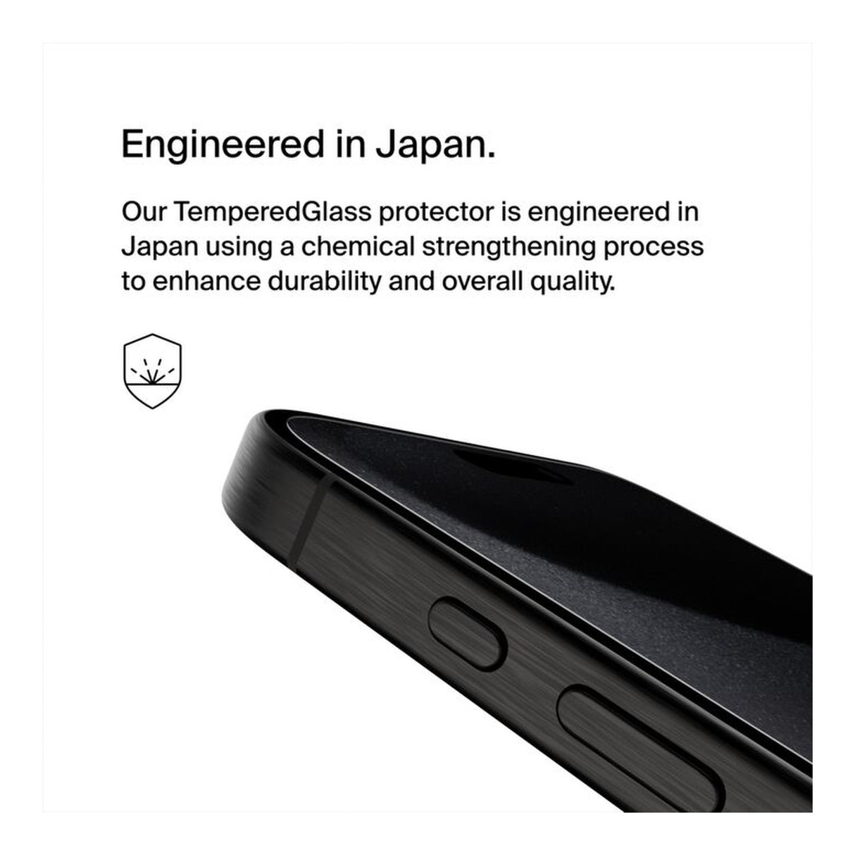 Belkin TemperedGlass Privacy Treated Screen Protector for iPhone 15 Pro Max OVA150ZZ
