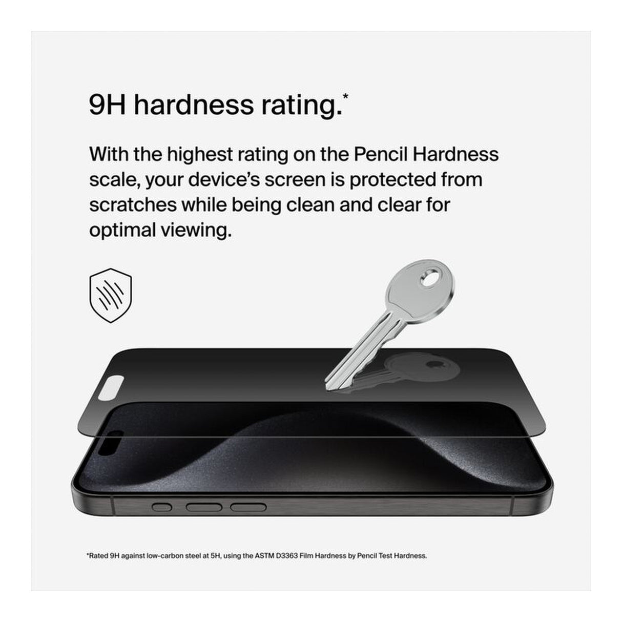 Belkin TemperedGlass Privacy Treated Screen Protector for iPhone 15 Pro Max OVA150ZZ