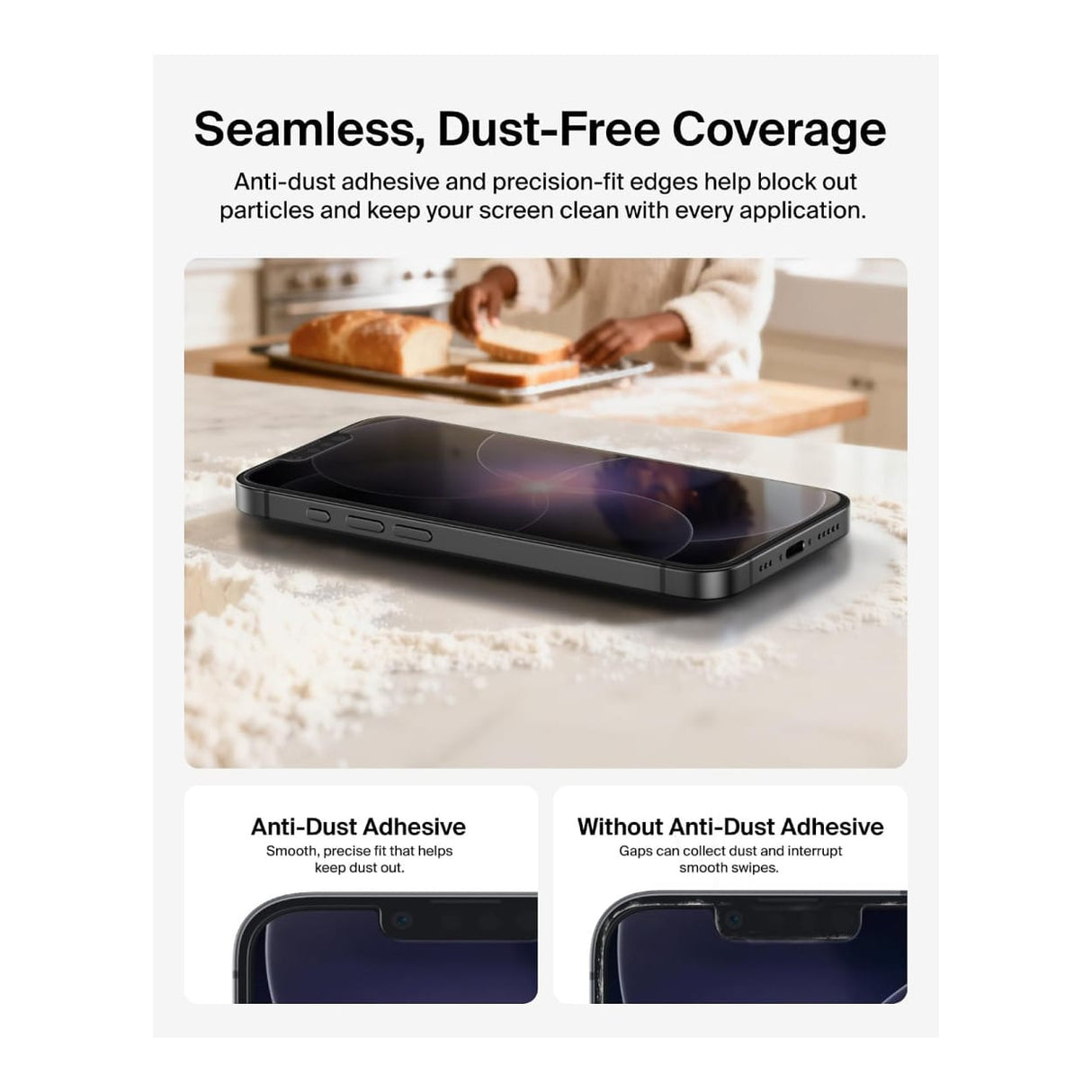 Belkin Titan SmartShield Privacy Glass Screen Protector for iPhone 17e OVA289HQ