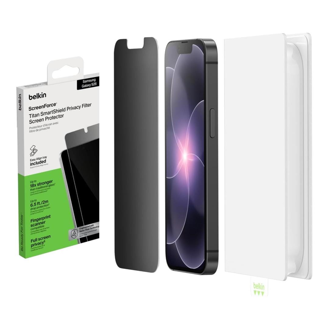 Belkin Titan SmartShield Privacy Glass Screen Protector for iPhone 17e OVA289HQ