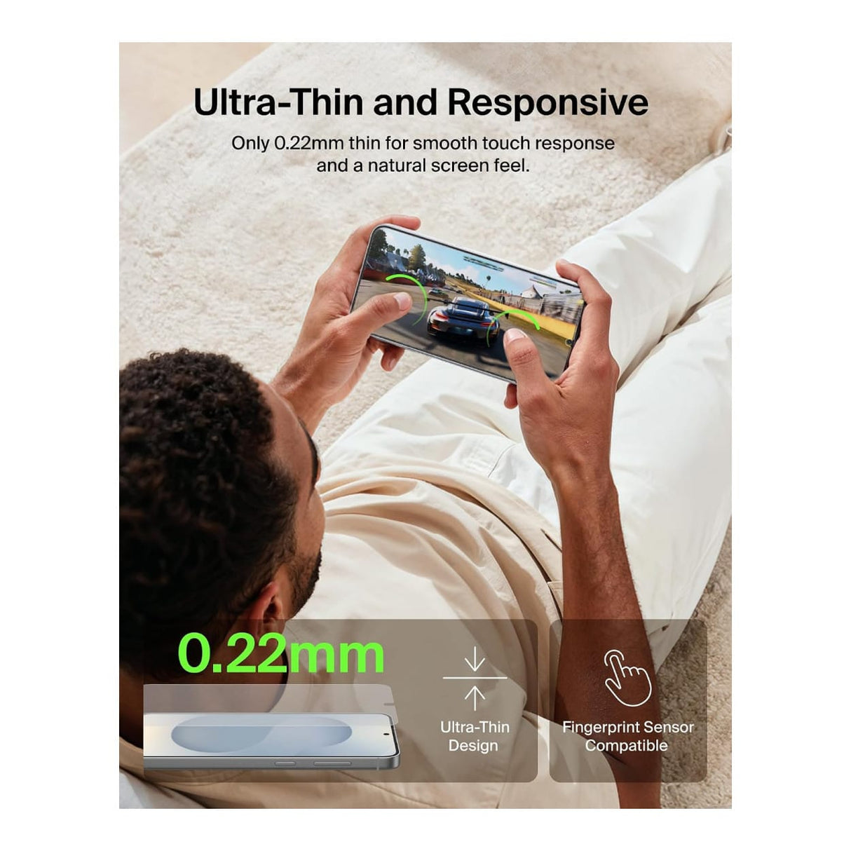 Belkin ScreenForce Titan SmartShield Anti-Reflective Screen Protector for Samsung Galaxy S26 OVB072HQ