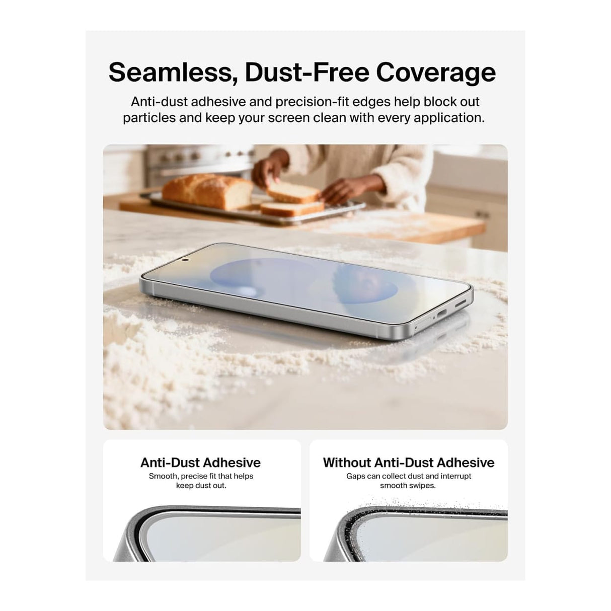 Belkin ScreenForce Titan SmartShield Anti-Reflective Screen Protector for Samsung Galaxy S26 OVB072HQ