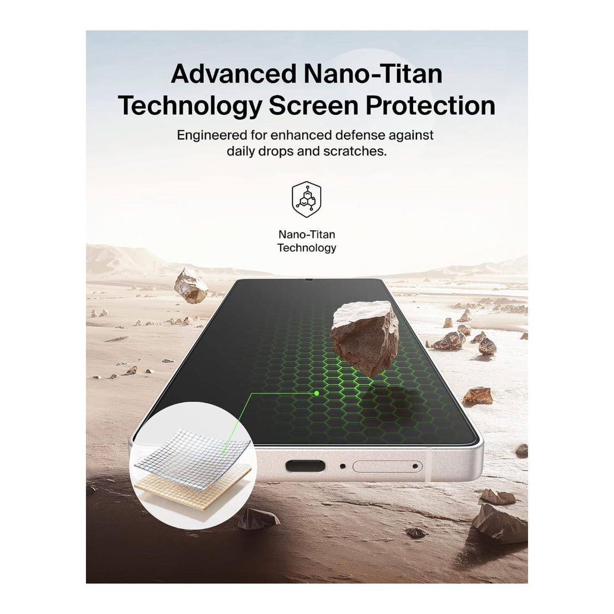 Belkin ScreenForce Titan SmartShield Anti-Reflective Screen Protector for Samsung Galaxy S26 Ultra OVB074HQ