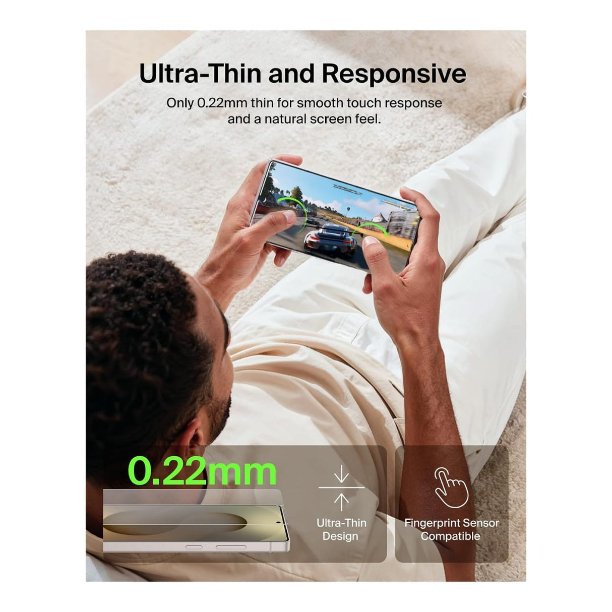 Belkin ScreenForce Titan SmartShield Anti-Reflective Screen Protector for Samsung Galaxy S26 Ultra OVB074HQ