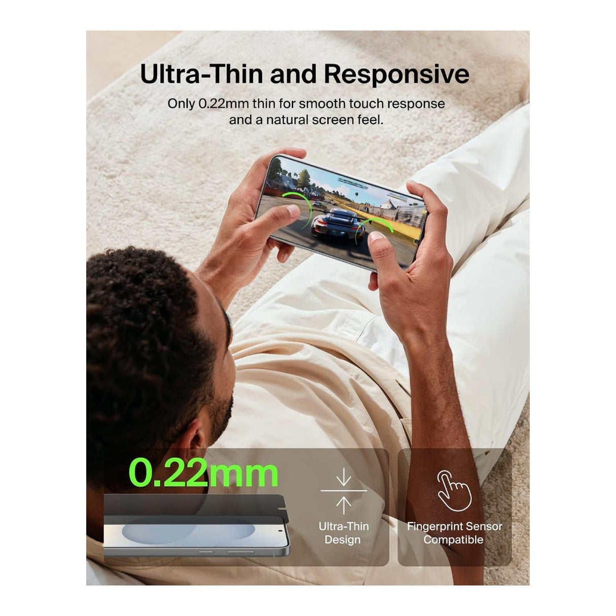 Belkin ScreenForce Titan SmartShield Privacy Screen Protector for Samsung Galaxy S26 OVB075HQ